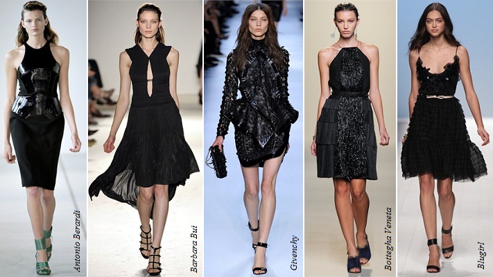 Модное чёрное платье весна-лето 2012.jpg